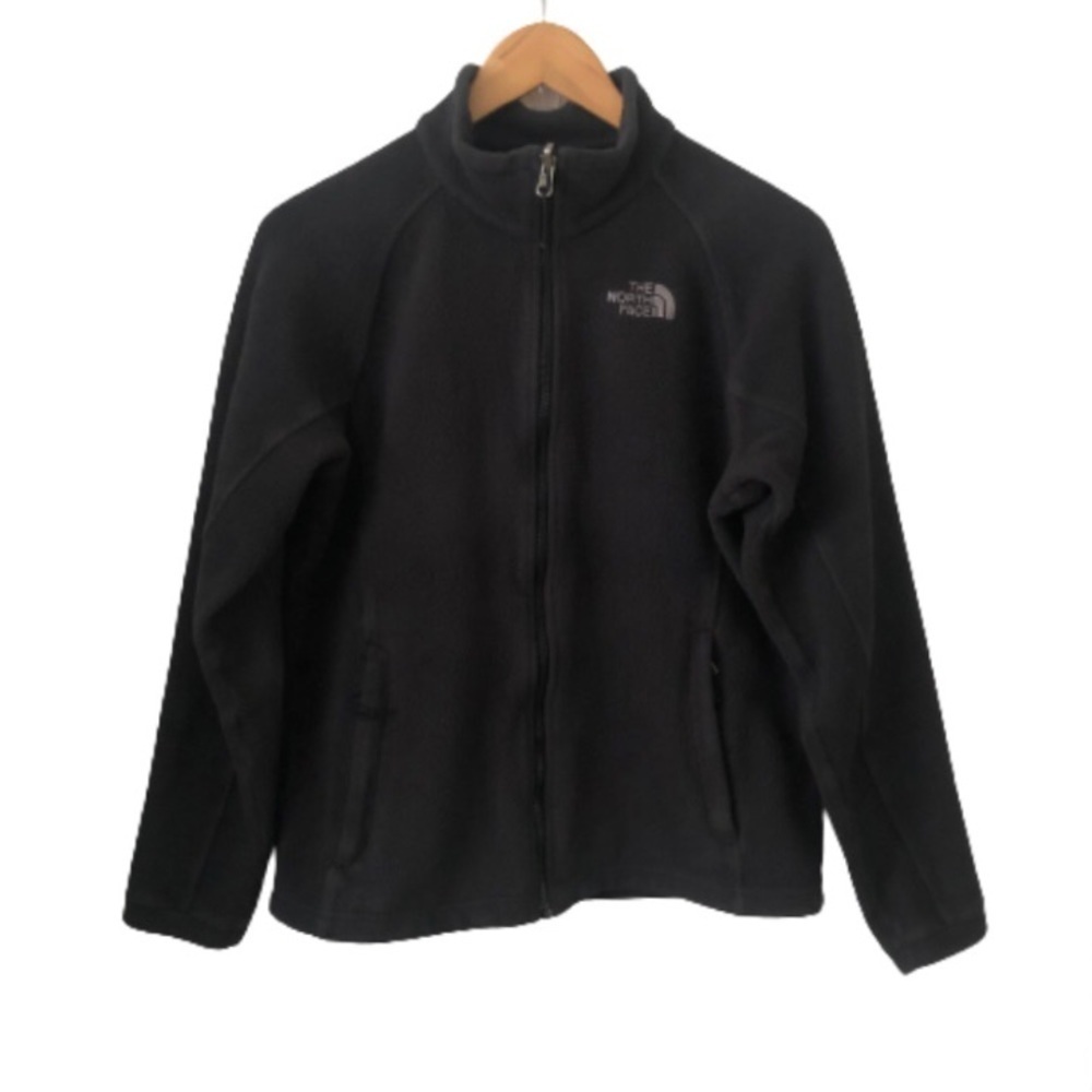 North Face black fleece Jacket has some wear SIZE M PLEASE READ